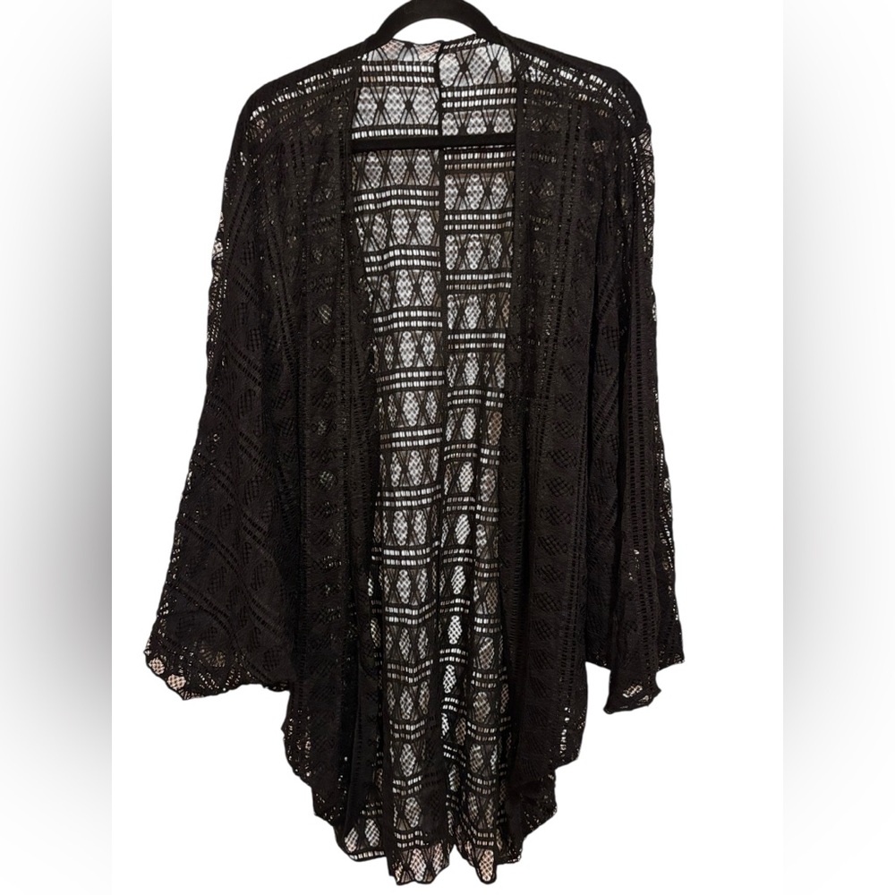 Elegant Black Lace Women's Sweater